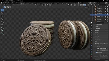 Make an OREO Biscuit in Blender 3D | How to Make an OREO Biscuit in Blender