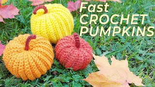 Quick and easy crochet pumpkin