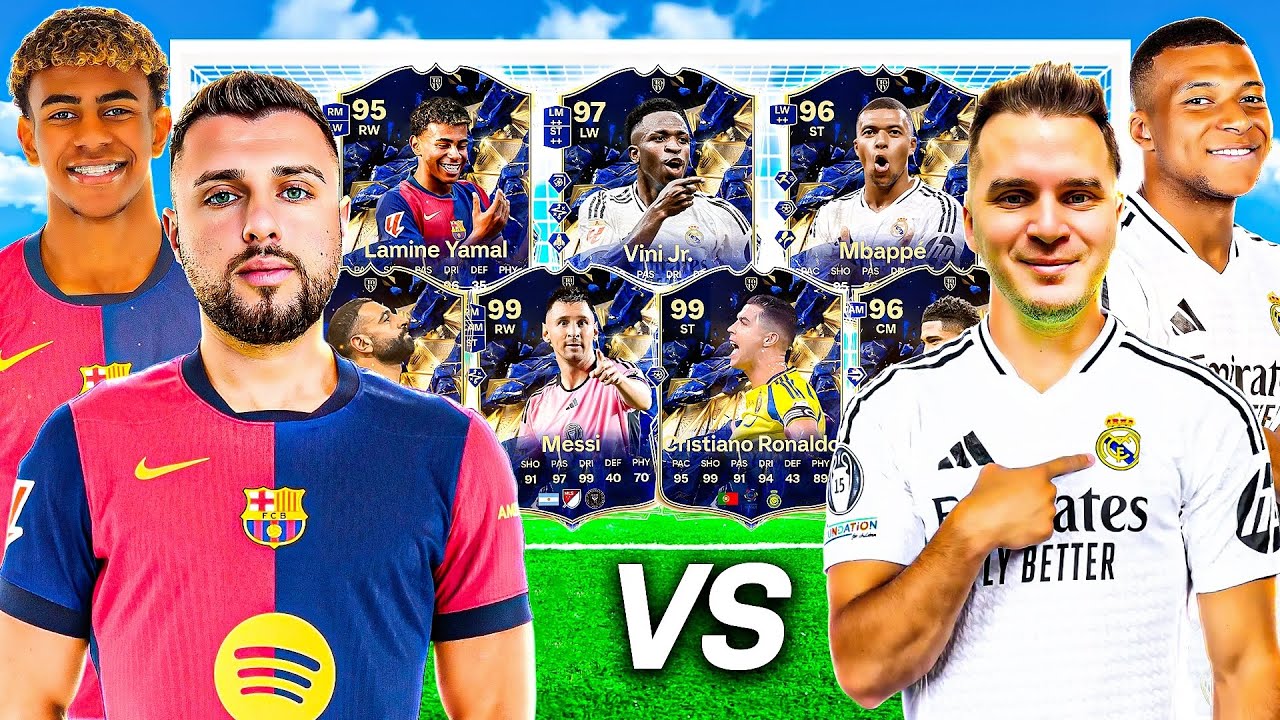 LAMINE YAMAL VS KYLIAN MBAPPÉ TOTY FOOTBALL CHALLENGE!!