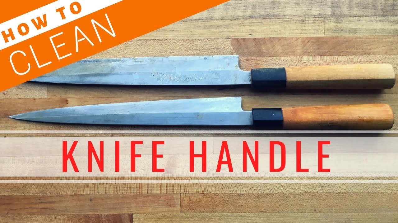 How to Clean Up Knife Handle【Sushi Chef Eye View】 | How To Sushi