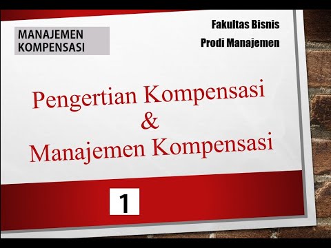 Video: Apa saja komponen manajemen kompensasi?