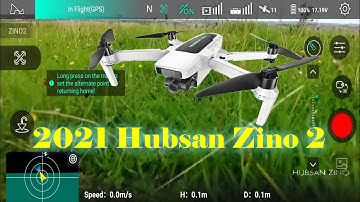 2021 Hubsan Zino 2 Flight with Hubsan Zino Mini Pro, Mobile App Screen Recording of Comparison