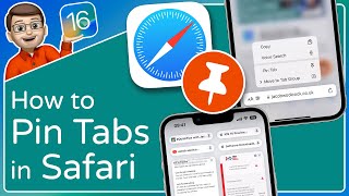 Pin Favourite Tabs in Safari ⭐ iOS 16 Tips