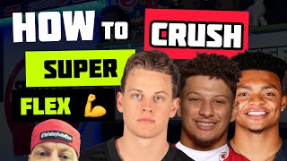 How to dominate a SUPER FLEX 💪 Draft from any DRAFT SLOT