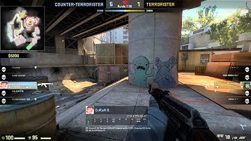 Cs:go 1v3 clutch overpass