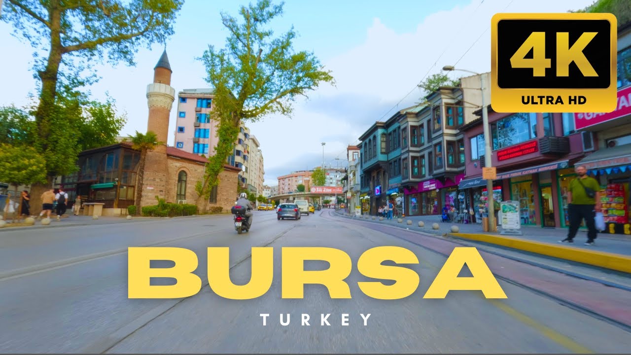 Sunset Drive in Bursa Turkey 🇹🇷 | 4K City Tour & Evening Traffic