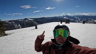 Vail Colorado | Skiing the Legendary Back Bowls and Blue Sky Basin #VailColorado #LedgendaryBackbowl