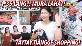 TAYTAY TIANGGE SHOPPING! PHP35?! SOBRANG MURA LAHAT! INFINITY DRESS | VLOG216 Candy Inoue ♥️