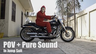 Harley Davidson Fat Boy 114 2024 Punjab Morning Ride asmr motorcycle India