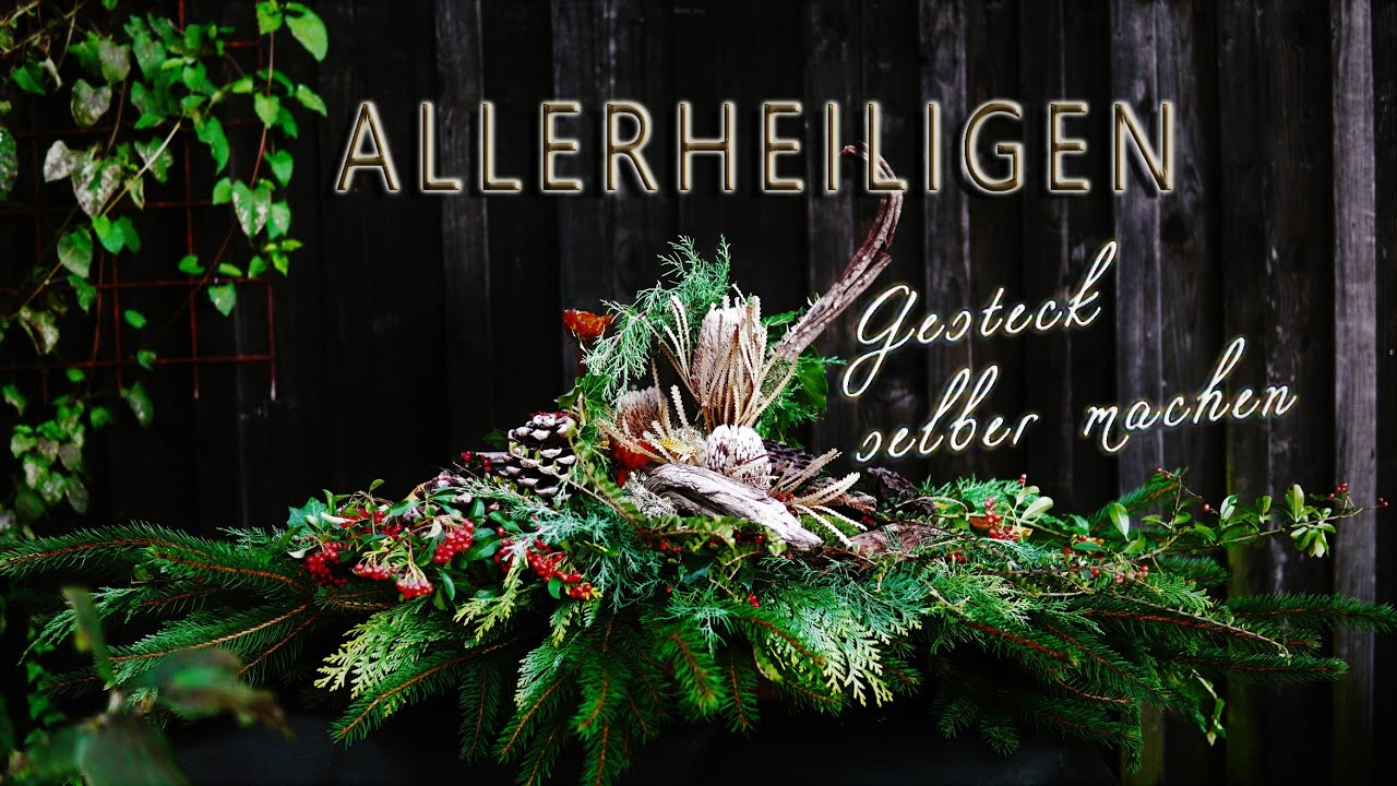 ALLERHEILIGEN Gesteck selber machen