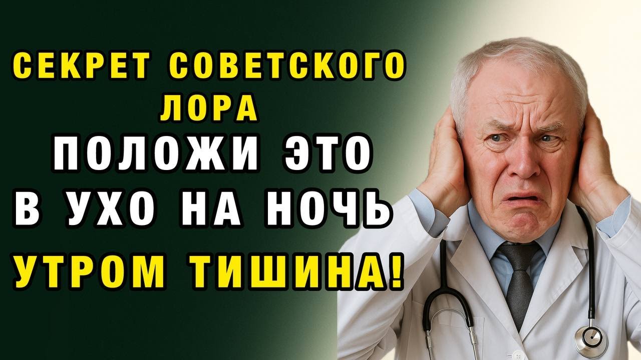 Шум в ушах исчезает за ночь: забытый советский метод, который работает лучше таблеток