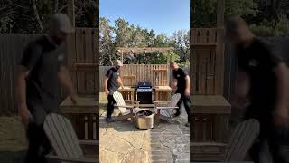 Pallet Wood Hack: Backyard Fire Pit Setup #diy #hacks