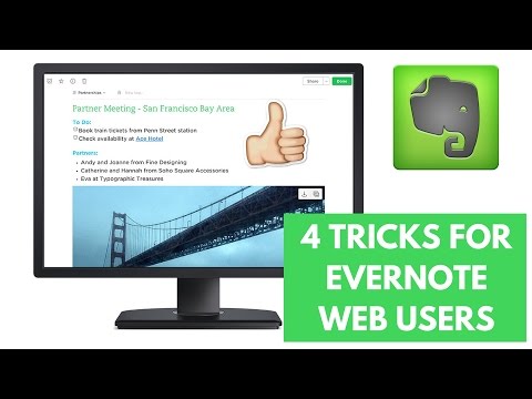 4 Tricks for Evernote Web users