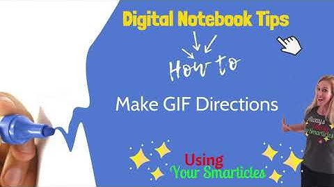 How to Add GIF Directions to your Digital Interactive Notebook