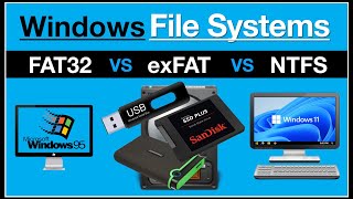 Windows File Systems - FAT32 vs exFAT vs NTFS