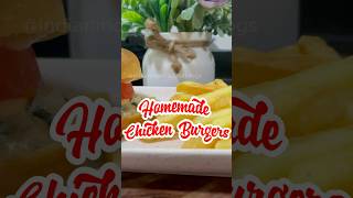 Homemade Chicken Burgers homemadechickenburger shortsviral youtubeshorts fyp