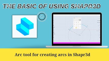 Arc tool for creating arcs in Shapr3d