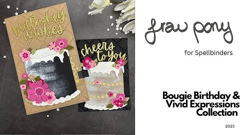 Spellbinders Bougie Birthday & Vivid Expressions Collection | Interactive Card | Gift Card Holder