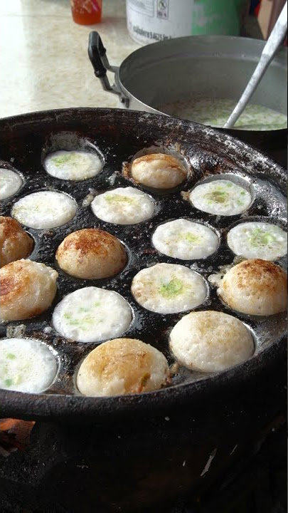 Cooking KH cookies Nom Kruok cake at street - Street Food