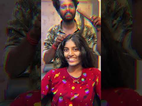 Hair cut-ku customer..Interview-ku vandha maari kelvi kekkura barber! 😂#shorts #funny #saloon#viral