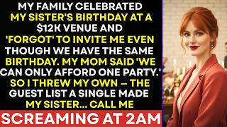 Information MY PARENTS FUNDED MY SISTER'S $12K BIRTHDAY — MY SISTER CALL ME SCREAMING AT 2AM Update