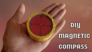 How to make a magnetic compass at home | DIY- compass making @crazytechniques