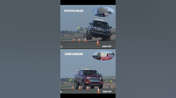 TOYOTA HİLUX VS FORD RANGER DEER TEST #toyota #hilux #ford #ranger #car #automobile #crash #cars