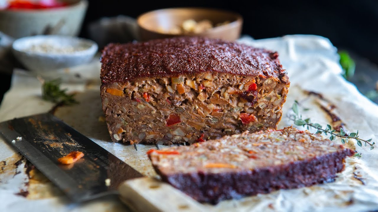 Easy Vegan Lentil Loaf With a Maple-Balsamic Glaze (Gluten-Free)