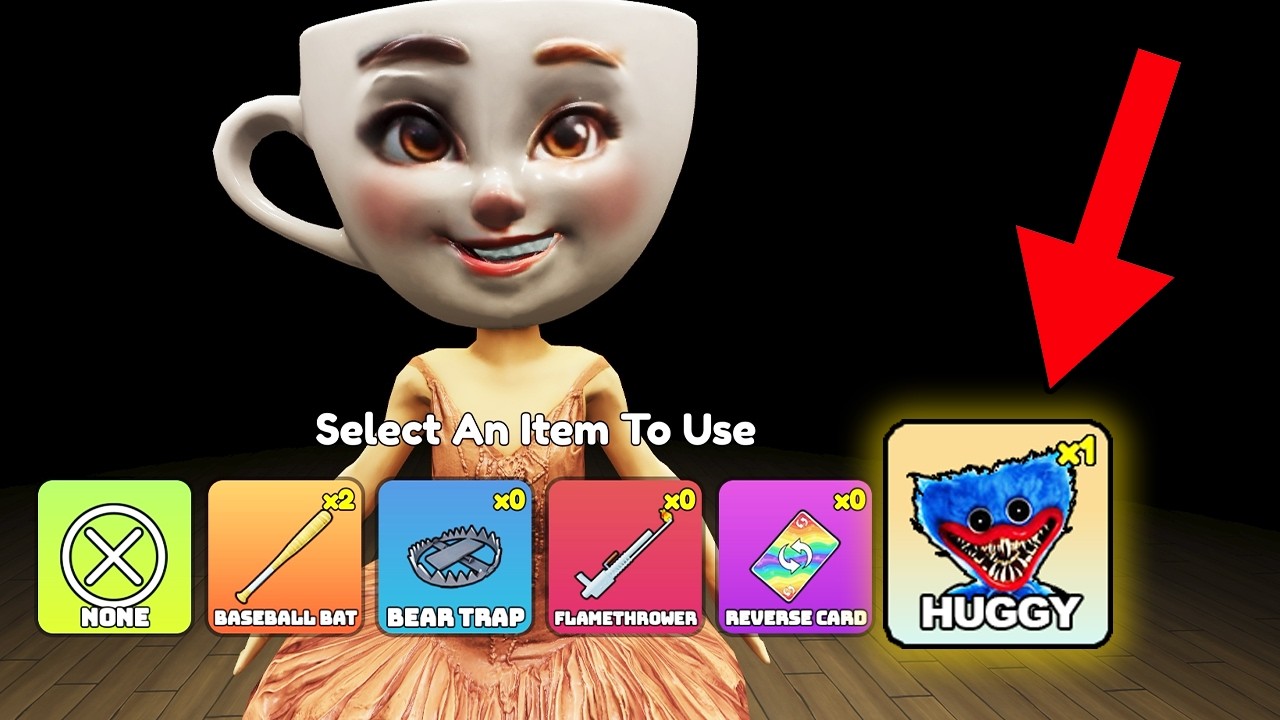 Roblox Enter Brainrot Huggy Wuggy Ballerina Cappuccina - NEW WEAPON