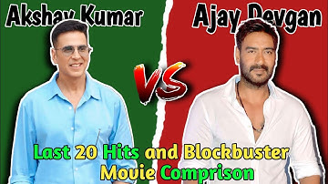 Akshay Kumar vs Ajay Devgan hits and Blockbuster Movie Comprison video 🤯🤯🤯