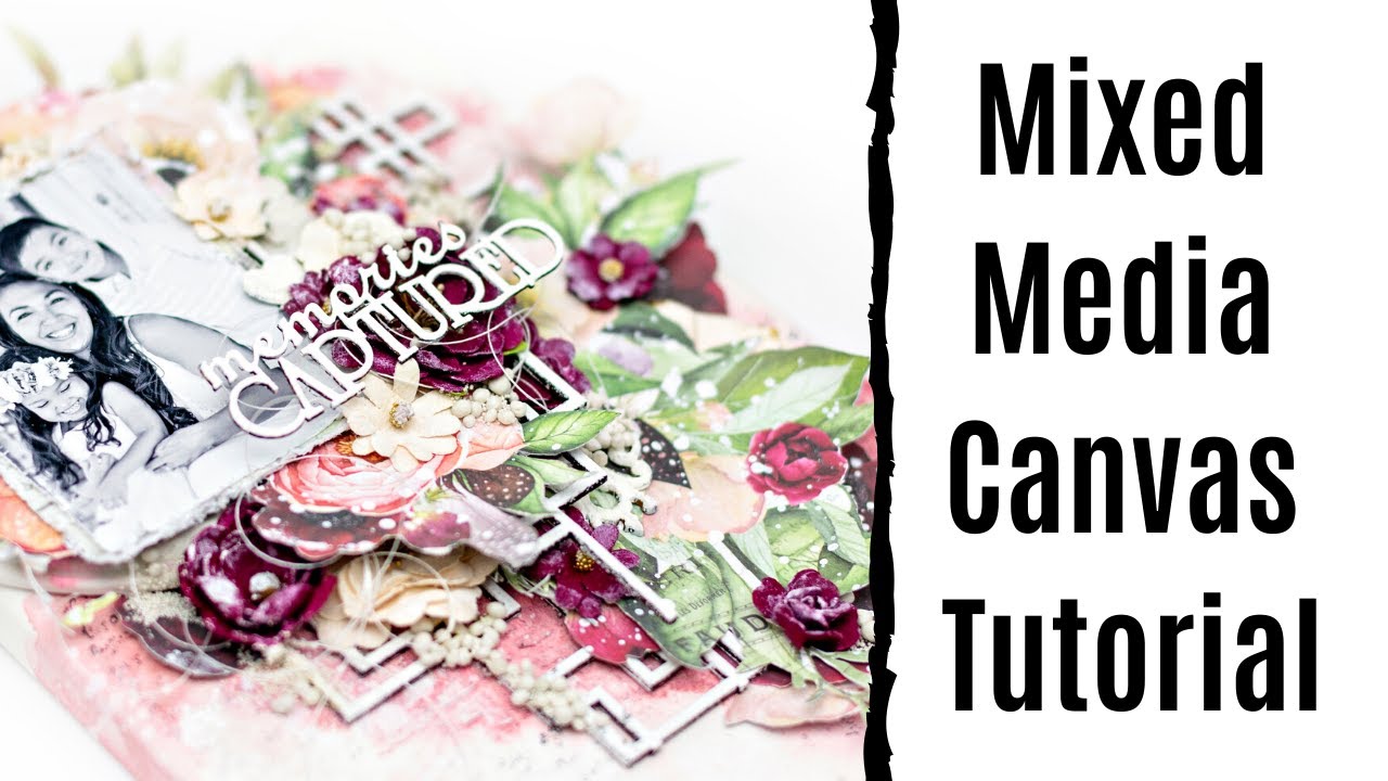 Mixed media canvas tutorial | AB Studio Never Never Land and ...