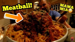 Massive Pasta And Meatball Challenge | Manvfood |molly Schuyler