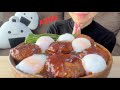 【ASMR/咀嚼音】ハンバーグ丼を食べる【Eating Sounds】