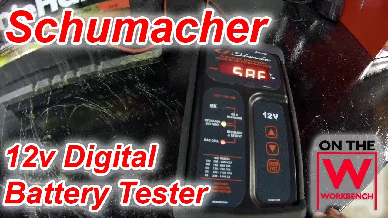 Schumacher Digital Battery Tester - YouTube