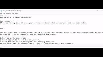 Brain Cipher ransomware | How to Remove Brain Cipher ransomware and recover files?