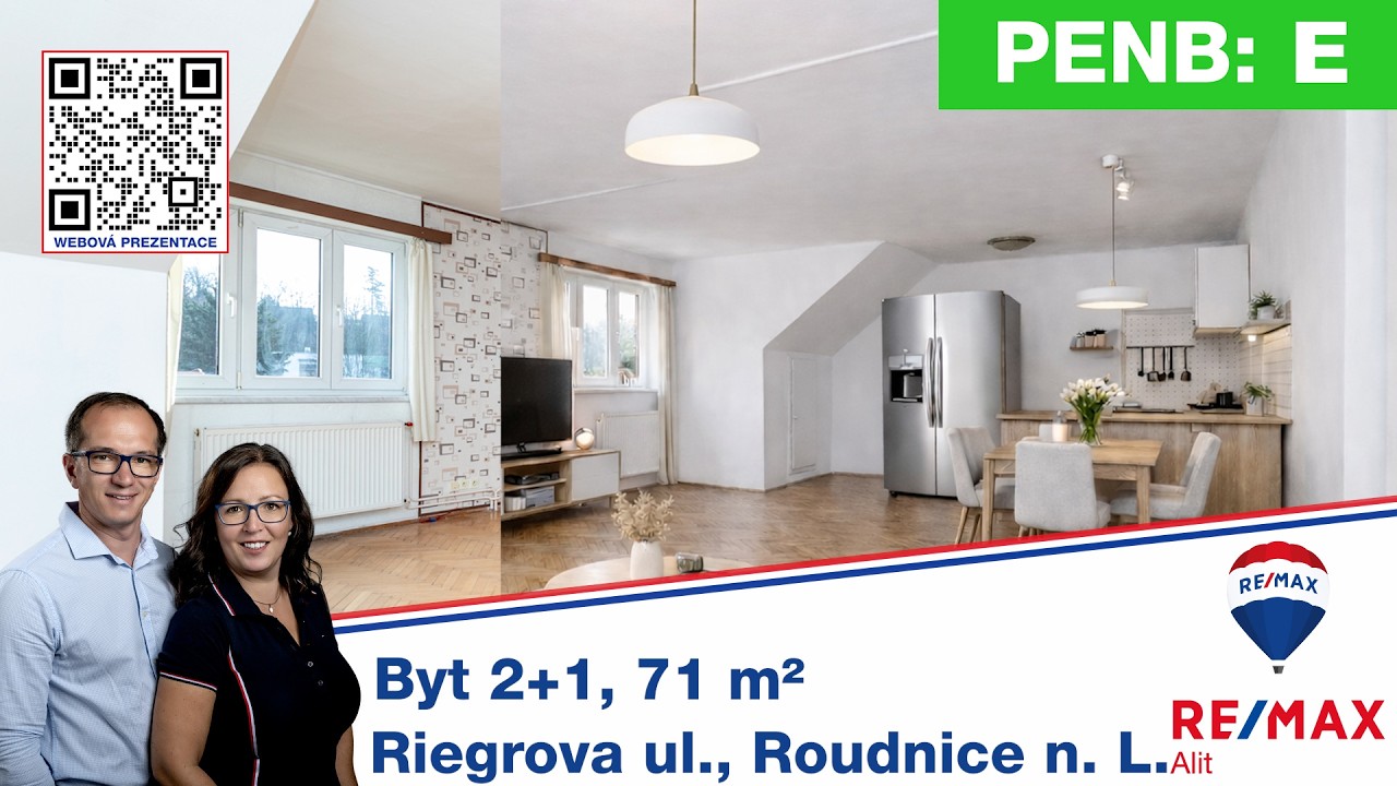 Prodej bytu 2+kk, 71 m² , Riegrova ul., Roudnice nad Labem,  RE/MAX Alit, Iveta Bydžovská