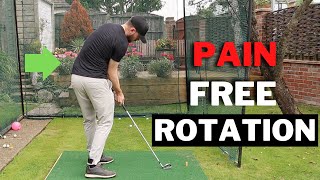 How To Rotate In The Downswing Without Pain - It's Your Swing Not Your Body