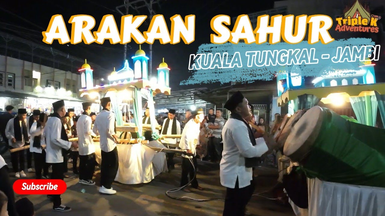 Mudik lebaran 2024 Eps.2: Festival Arakan Sahur Kuala Tungkal 2024 | Malam takbiran