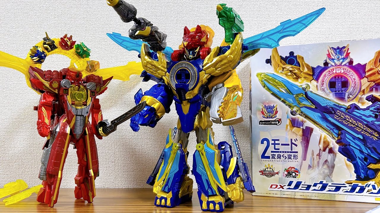 いよいよゴジュウジャー最終回！最強全合体のDXリョウテガソードファイブカラー & 着せ替え合体レビュー！オリジンやテガジューンでも検証！スーパー戦隊
