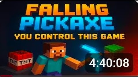 FALLING PICKAXE WITH EXTREME CHAT CONTROL MINECRAFT