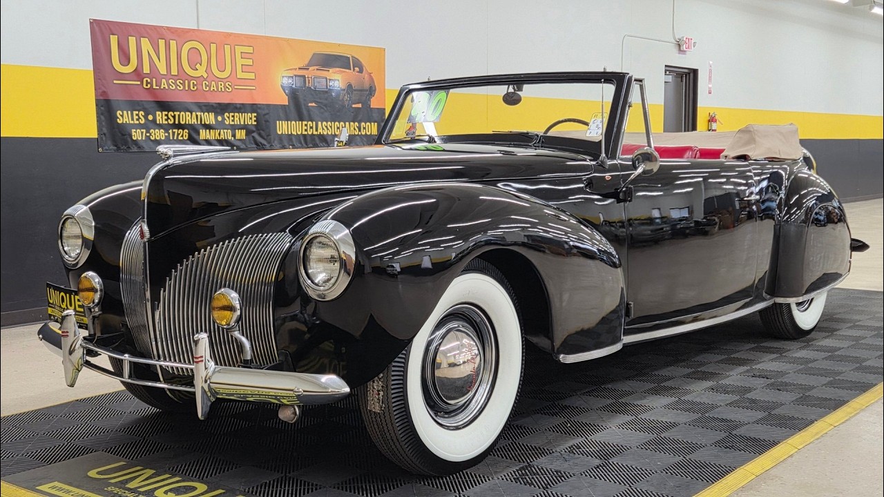 1940 Lincoln Zephyr Continental Cabriolet | For Sale $59,900 - YouTube