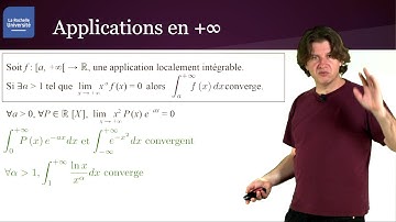 Intégrales généralisées 2/3 : critères de convergences
