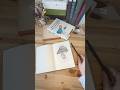 Sketching in my new About Blanks Notebook. Vintage books turns into sketchbooks #vintagesketchbooks