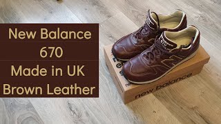 New Balance 670 Brown Leather (M670BRN). Made in England.