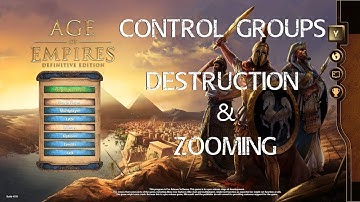 Age of Empired Definitive Edition Beta - Control Groups, Destruction and Zooming