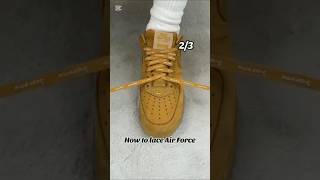 Air force 1 Shoe lacing Styles (Best Way) #lace #tutorial