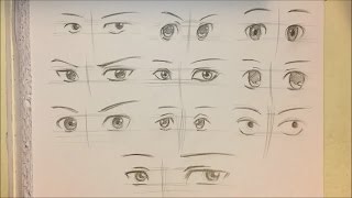 How to Draw Manga Eyes (Man / Both Eyes) || Step-by-Step Pictures – How 2  Draw Manga