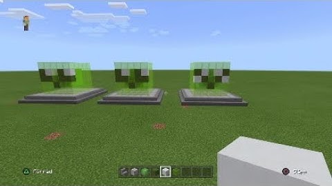 Minecraft how to build a Slime statue