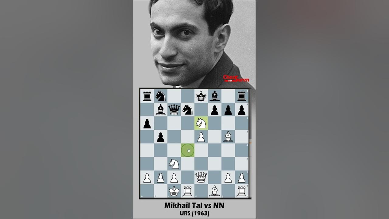 Mikhail Tal Sacrifices 3 pieces to destroy the French Defense and Checkmate  in just 16 moves 🤯🔥