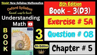 Exercise 5A Question 8 | Chapter 5 | Book 3 Math | Coordinate Geometry | 8th Edition Math